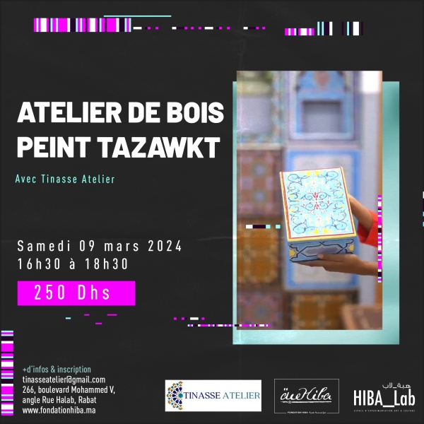 Bois peint "Tazawkt"